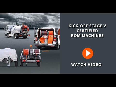 ROM Kick-off | EU STAGE V certified engines | sewer cleaning | sewer jetter drain cleaner