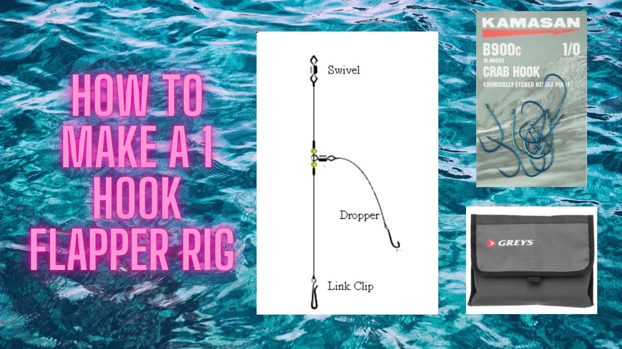 How to make a 1 hook flapper rig for sea fishing