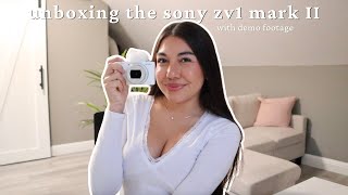 unboxing my new camera + demo footage! | sony ZV1 mark II