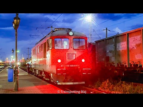 Scurta activitate feroviara de seara în Suceava