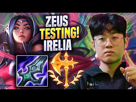ZEUS TESTING IRELIA IN KR SOLOQ! - T1 Zeus Plays Irelia TOP vs Akali! | Preseason 2023