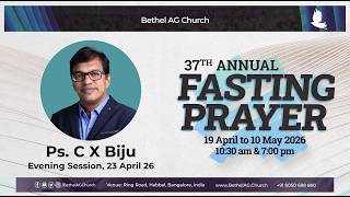 Download lagu 🔴 LIVE // 21 Days Fasting Prayer // Ps. C X Biju // 23 April 2026 (Evening Session) mp3