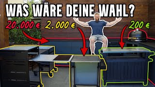 BILLIG vs LUXUS! Außenküchen im Vergleich
