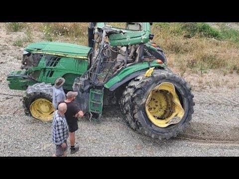 Tractor Fail Compilation 2023 , NEW Compilation -  Tractor Crash and Idiot Driving.