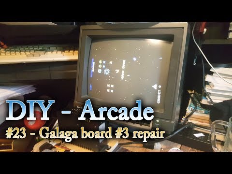 Arcade DIY #23 Galaga PCB #3 repair