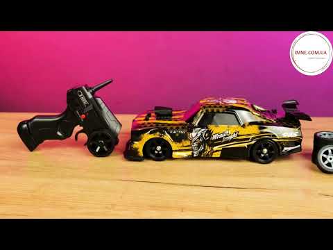 Дрифт машинка Dodge Challenger SRT Hellcat Deep-blue на пульте для трюков Рейсинг кар 1:16 подсветка пар 4wd - фото 1 - id-p2793737893