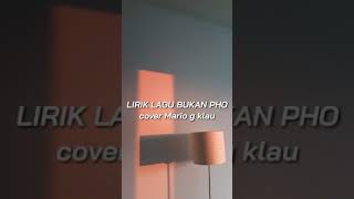 Download lagu Mario g klau - Bukan pho (video lirik versi sellow) mp3 Download lagu Mario g klau - Bukan pho (video lirik versi sellow) mp3