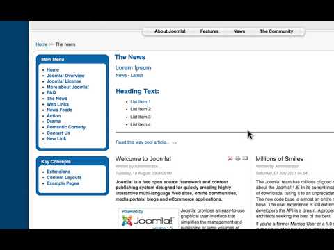 Joomla 1 5 Beginner Lesson 35 Module Manager
