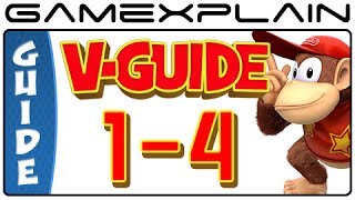 Donkey Kong Country: Tropical Freeze -  Trunk Twister 1-4 Puzzle Pieces & KONG Letters Guide