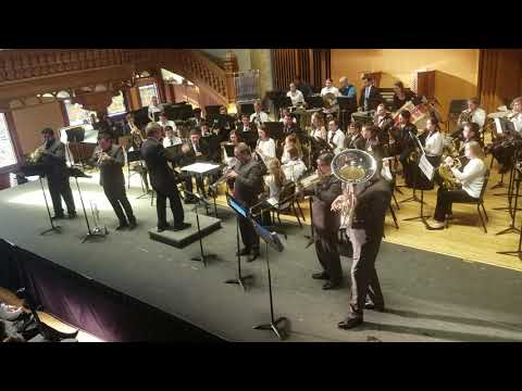 Syracuse Honors Youth Wind Ensemble with Boston Brass~Fantasy for Film- Rick DeJonge 9/23/2018