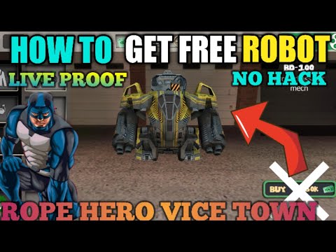 Free Killing Machine Bd 100 in rope hero vice town mai Robot Machine kha milti hai Mod apk survival