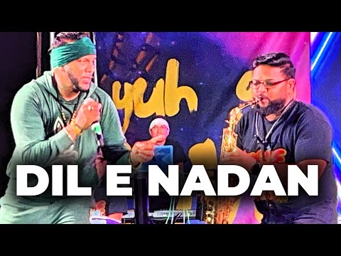 DIL E NADAN Raymond Ramnarine, Jadel, and Stephen Marcelle at the Carnival Village 