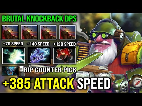 CRAZY +385 Attack Speed Sniper | 100% Brutal Knockback vs Hard Counter Pick Dota 2