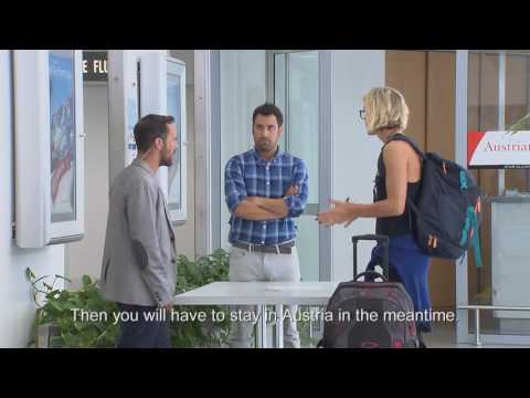 Laura Ludwig gets pranked at the airport when arriving at A1 Major Klagenfurt/Kärnten