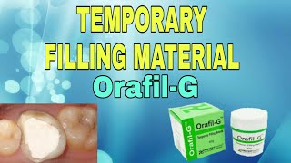 Temporary Filling Material | Orafil-G | Temporary Restoration | Dental Maestro | Dr.Jyoti Agarwal