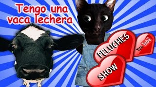 Canciones de la granja - Tengo una vaca lechera - Gatito negro cantando Tengo una Vaca lechera HD