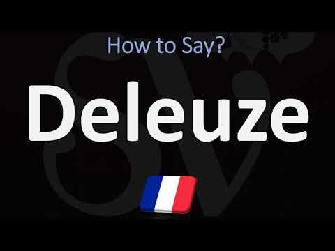 How to Pronounce Deleuze? (CORRECTLY)