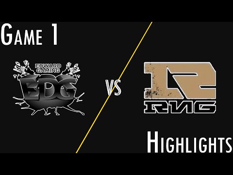EDG vs RNG - Game 1 Highlights - 2016 LPL Regional Qualifiers