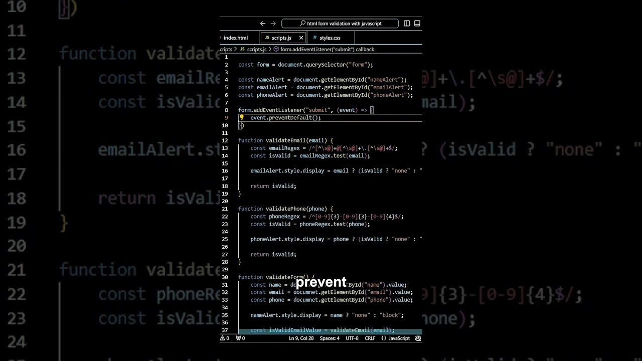 JavaScript Trick to Customize Your Form Submissions | HTML & JavaScript Tutorial