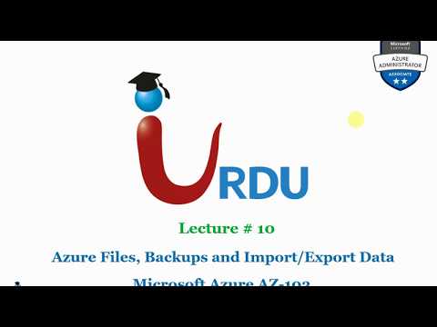 Introduction to MS Azure Series AZ 103