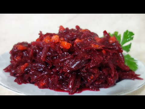 Buraczki na ciepło z morelami. Znakomite do obiadu, zasmażane na gorąco