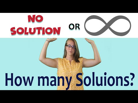 Solving equations with one solution, no solution, or infinite solutions | How many solutions?
