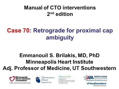 Case 70: Manual of CTO Interventions - Retrograde to resolve proximal cap ambiguity