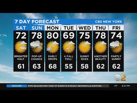 New York Weather: CBS2 9/11 Evening Forecast at 6PM