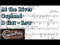 At The River Copland Piano Accompaniment D Flat Major Low Voice