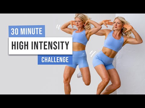 30 MIN BURPEE HIIT CHALLENGE - Full Body Cardio Workout - No Equipment