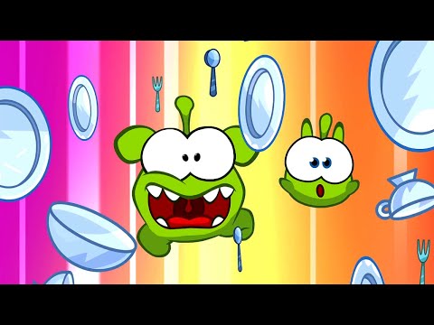 Om Nom Hikâyeleri 🥳 Super Noms 🧁 Om Nom Cafe: Yıka 🐳💦💧 Derleme ⭐ Super Toons TV Animasyon