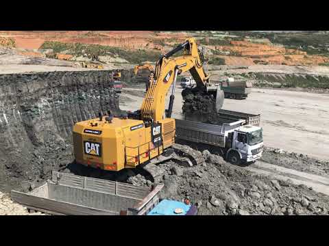 Caterpillar 6015B Excavator Loading Trucks - Sotiriadis Ate