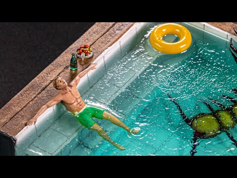 Wake Up Man! / Swimming Pool Diorama / CHITUBOX