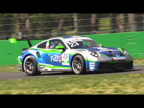 Porsche Carrera Cup Italia 2023 Monza Pre Season Testing- Pure Sound, Fly Bys & More