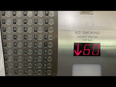 CRAZY FAST AND SCARY Otis Elevators @ Marina City - Chicago, IL.