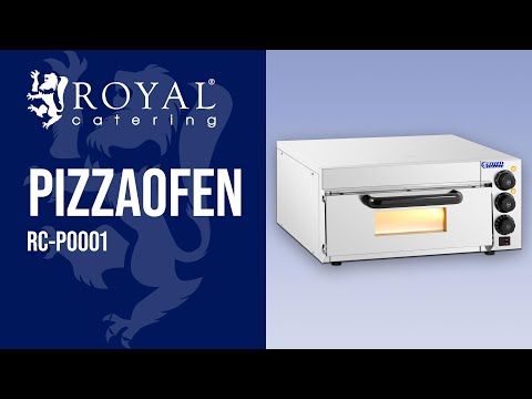 Video - Pizzaofen - 1 Kammer - Royal Catering - 2,000 W - Ø 36 cm