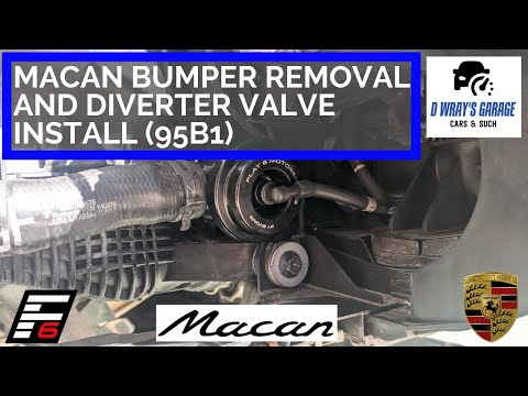 Porsche Macan (95B1) diverter valve install and bumper removal