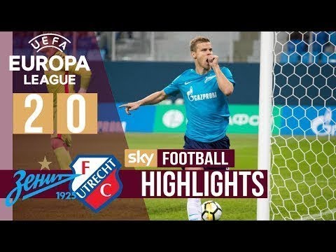 (HD) Zenit - Utrecht 2-0 - Match Review - Europa League