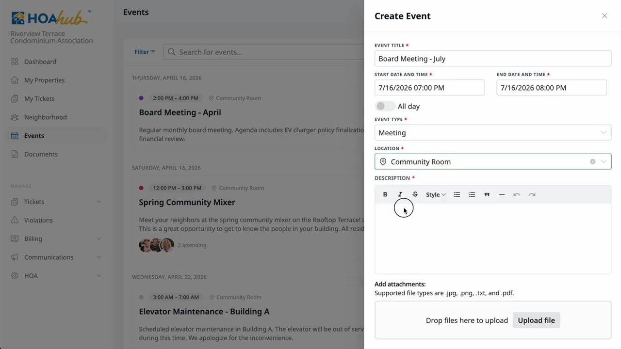 Event Management