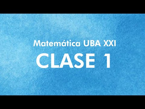 AprobAr Virtual: Matemática UBA XXI - Clase 1