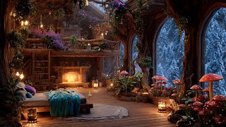 Enchanting Winter Cottage & Christmas Decor | Maical Holiday Music & Enchanted Fantasy Atmosphere