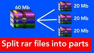 How to split rar files into parts