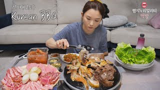 리얼먹방▶"뒷고기" 돼지특수부위 & 시원한 냉면 ☆ ft.복분자ㅣKorean BBQㅣREAL SOUNDㅣASMR MUKBANGㅣ