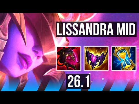 LISSANDRA vs KATARINA (MID) | Good KDA: 12/1/6 | EUNE Master | 26.1