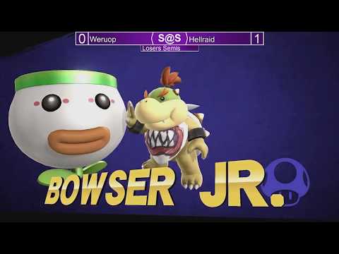 Smash@Sunken 33 Smash4 - Weruop (Bowser Jr.) vs Hellraid (Sheik) - SSB4 Losers Semis