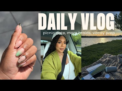 picnic date, new braids, vacay prep, welcome packages, and more | VACAY PREP | Faceovermatter