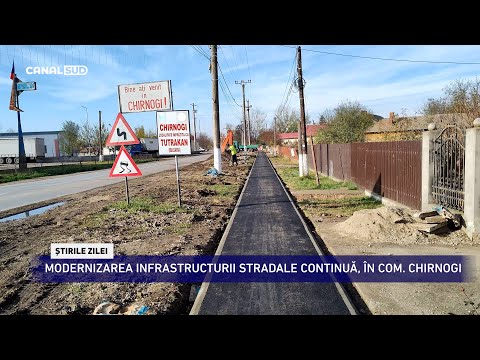CANAL SUD / MODERNIZAREA INFRASTRUCTURII STRADALE CONTINUĂ, ÎN COMUNA CHIRNOGI