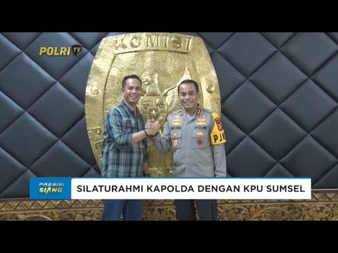 SILATURAHMI KAPOLDA DENGAN KPU SUMSEL UNTUK SUKSESKAN PILKADA
