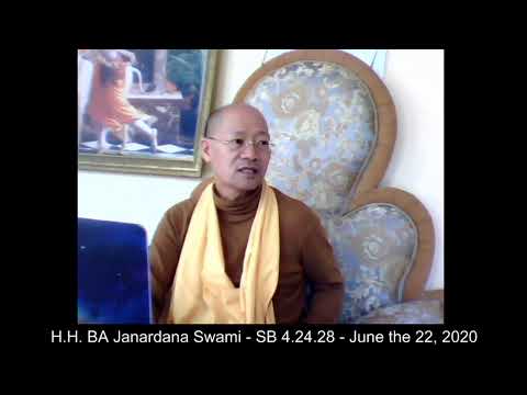 H.H. BA Janardana Swami - SB 4.24.28 - June the 22, 2020