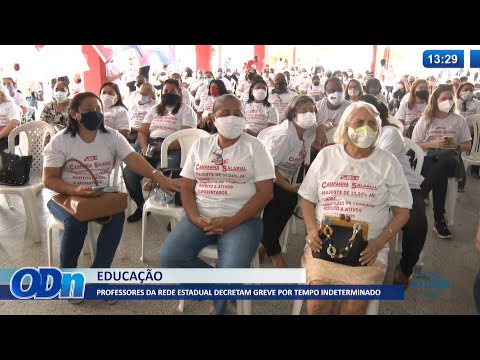 Professores da rede estadual decretam greve por tempo indeterminado 23 02 2022